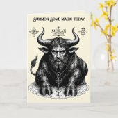 Morax de Goetische Bewaker Ontwaakt Kaart (Gele Bloem)
