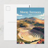 Moray Archeologische Site Peru Briefkaart (Voorkant / Achterkant)