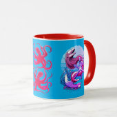 Moray Eel en Anchor en octopus Mok (Voorkant rechts)