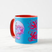 Moray Eel en Anchor en octopus Mok (Voorkant links)