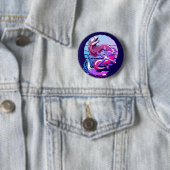 Moray Eel en anker Ronde Button 5,7 Cm (In situ)