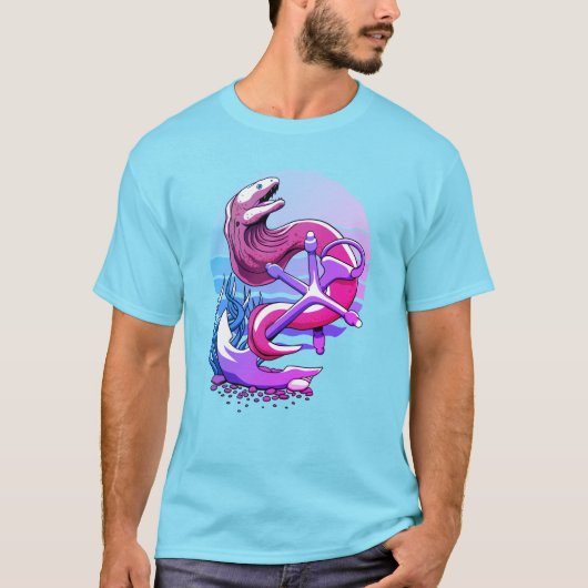 Moray Eel en anker T-shirt (Voorkant)