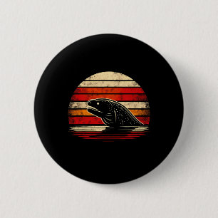 Moray Eel Sunset Retro Style Safari  70s Fi Ronde Button 5,7 Cm