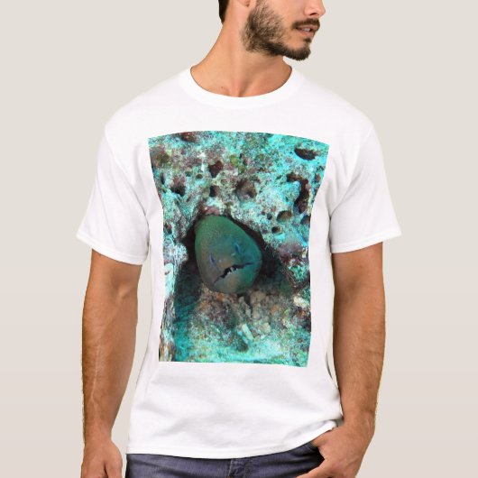 Moray paling in Fiji T-shirt (Voorkant)