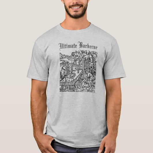 Morbid Barbecue met Vlad the Impaler T-shirt (Voorkant)