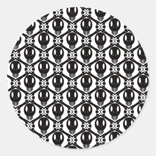 Morbid Faces Ronde Sticker (Voorkant)