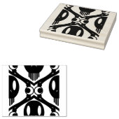 Morbid Faces Rubberstempel (Gestempeld)