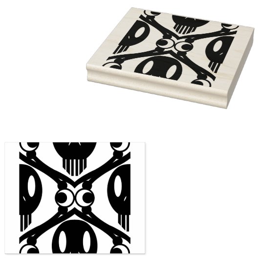 Morbid Faces Rubberstempel (Gestempeld)