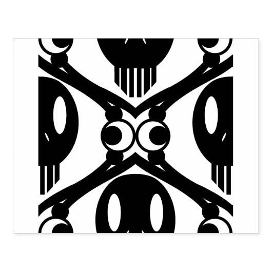 Morbid Faces Rubberstempel (Afrduk)