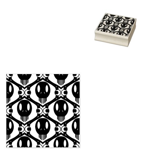 Morbid Faces Rubberstempel (Gestempeld)