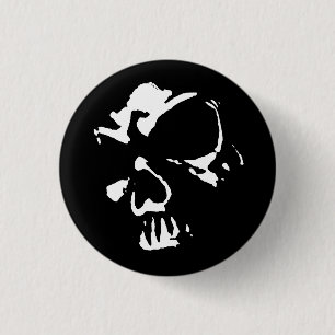 Morbid Skull Ronde Button 3,2 Cm