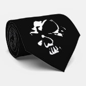 Morbid Skull Stropdas (Opgerold)