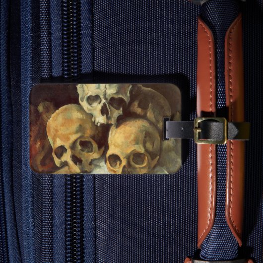 Morbide Creepy Skulls  Halloween Bagagelabel (Voorkant Insitu 4)