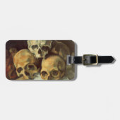 Morbide Creepy Skulls  Halloween Bagagelabel (Voorkant horizontaal)