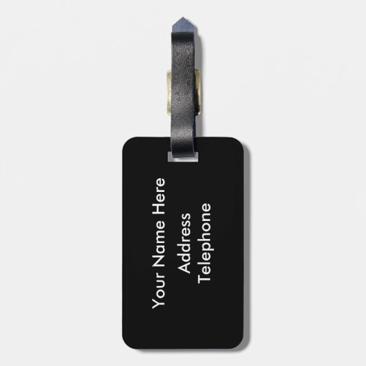 Morbide Creepy Skulls  Halloween Bagagelabel (Achterkant verticaal)