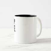 Morbidly Obtuse Novelty Funny Tweekleurige Koffiemok (Voorkant rechts)