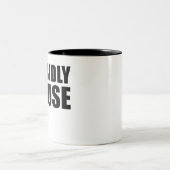 Morbidly Obtuse Novelty Funny Tweekleurige Koffiemok (Center)