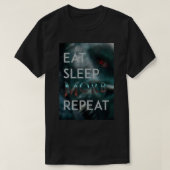 Morbius - Eat Sleep Morb Herhaal Klassieke T-shirt (Design voorkant)