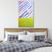 Morceaux de Temps n1 du 18 oct 2015 Canvas Print (Insitu (Slaapkamer))