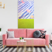 Morceaux de Temps n1 du 18 oct 2015 Canvas Print (Insitu (Woonkamer))