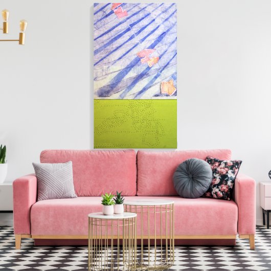 Morceaux de Temps n1 du 18 oct 2015 Canvas Print (Insitu (Woonkamer))