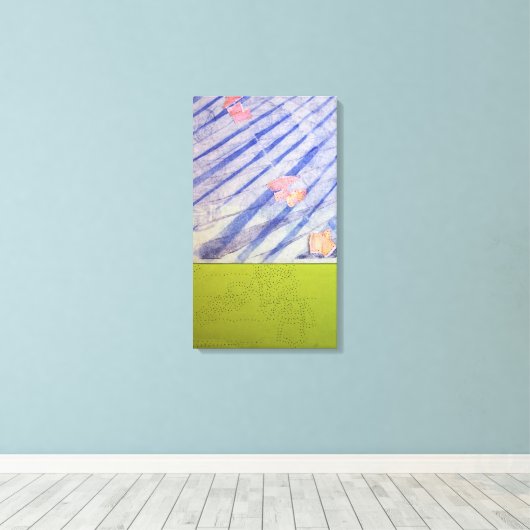 Morceaux de Temps n1 du 18 oct 2015 Canvas Print (Insitu (Houten vloer))