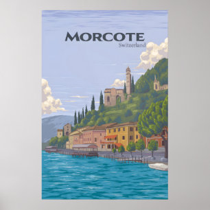 Morcote Zwitserland Reisposter Poster