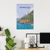 Morcote Zwitserland Reisposter Poster (Thuiskantoor)