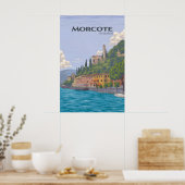 Morcote Zwitserland Reisposter Poster (Keuken)