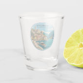 Morcote Zwitserland Shot Glas (Achterkant)