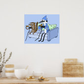 Mordecai en Rigby Pizza en Videogames Poster (Keuken)