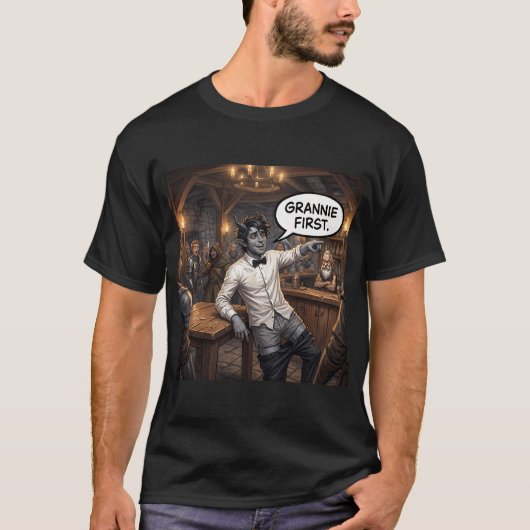 Mordecai's Prioriteitenlijst T-shirt (Voorkant)
