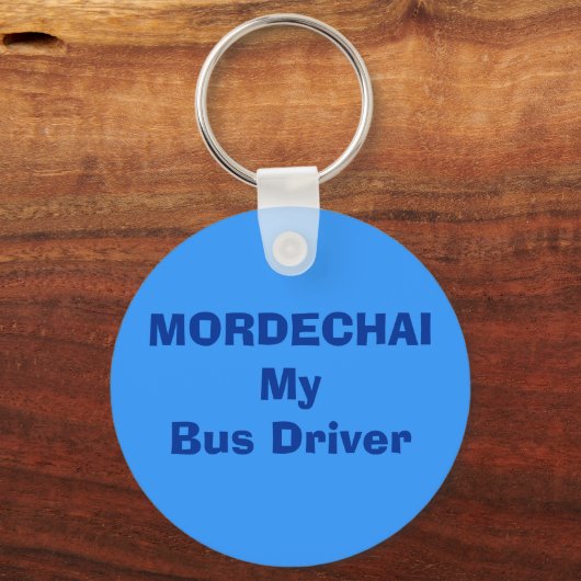MORDECHAI Mijn buschauffeur ... Sleutelhanger (Voorkant)
