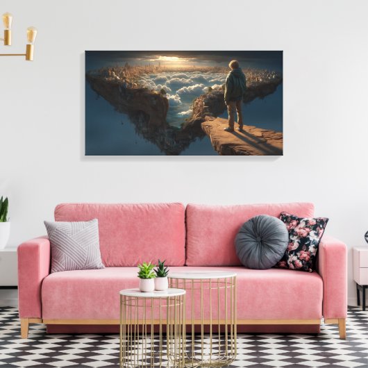 Morden Edge Walker Canvas Afdruk (Insitu (Woonkamer))