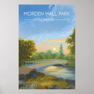 Morden Hall Park Londen Reisposter Poster