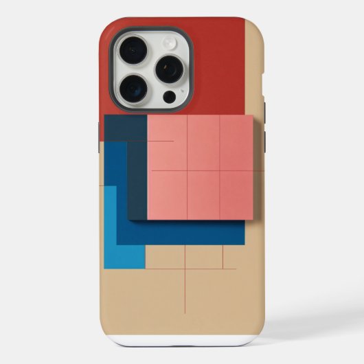 Morder abstracte kunst iPhone hoesje (Achterkant)