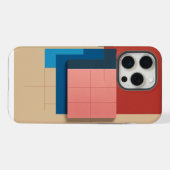 Morder abstracte kunst iPhone hoesje (Achterkant horizontaal)