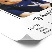 Mordern Arch Photo First Birthday Milestone Poster (Hoek)