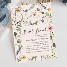 Mordern Boho Wildbloemen Bridal Brunch Shower
