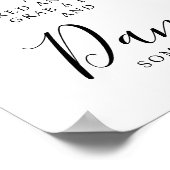 Mordern elegante bruiloft teenslippers bruiloft te poster (Hoek)