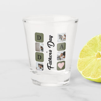 Mordern Photo Collage Vaderdag Shot glas