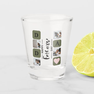 Mordern Photo Collage Vaderdag Shot glas