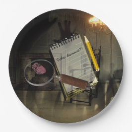 Mordmysterie Papieren Borden Plaats Delict Op Maat Bordje