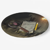 Mordmysterie Papieren Borden Plaats Delict Op Maat Papieren Bordje (Gekanteld)