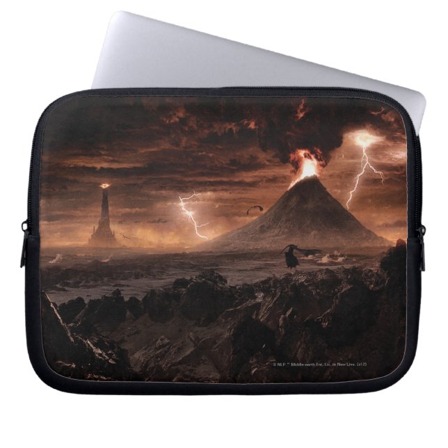 Mordor Lightning Storm Laptop Sleeve (Voorkant)