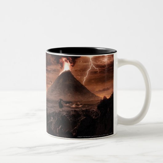 Mordor Lightning Storm Tweekleurige Koffiemok (Rechts)