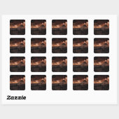 Mordor Lightning Storm Vierkante Sticker (Vel)