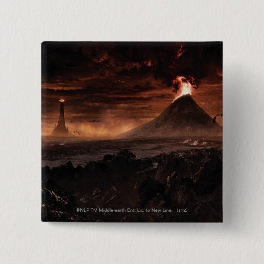 MORDOR VIERKANTE BUTTON 5,1 CM (Voorkant)
