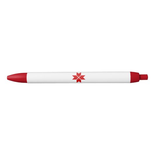 Mordovia Flag Blauwe Inkt Pen (Voorkant)