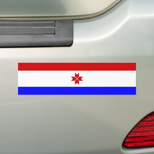Mordovia Flag Bumpersticker (Op auto)